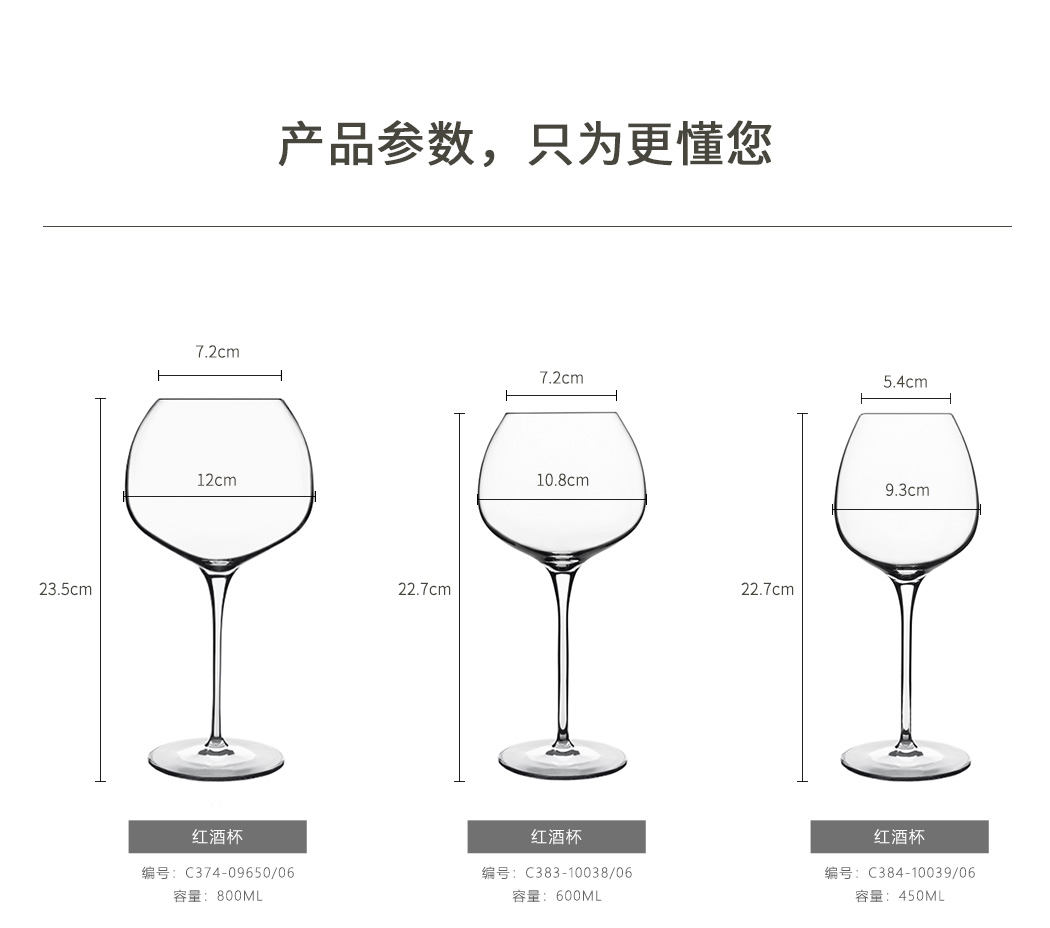 路易治超级系列高脚杯参数